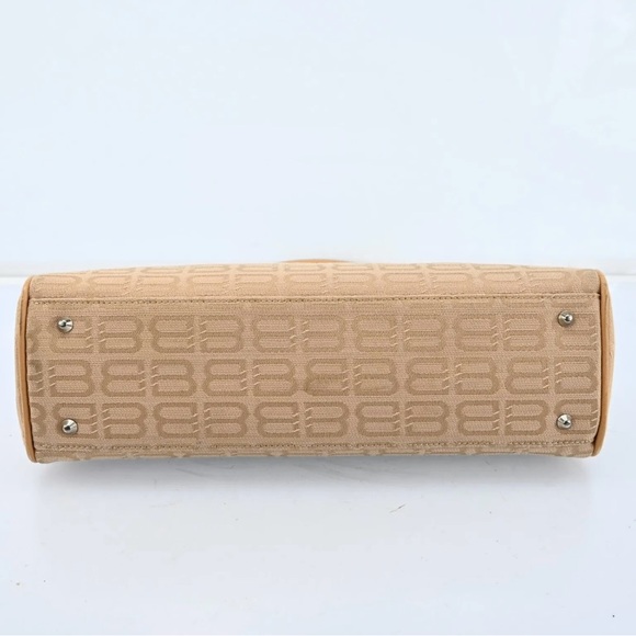 Authentic BALENCIAGA BB Logo Hand Tote Bag Canvas Leather ❤️🌹❤️ - Picture 12 of 16